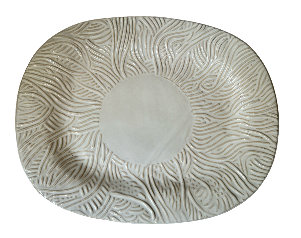 Every Mark: White Rectangular Platter