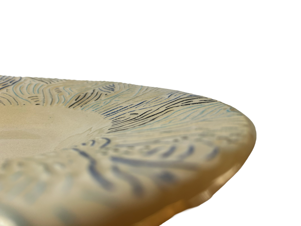 Every Mark: Hand-drawn Broad-Rimmed Bowl