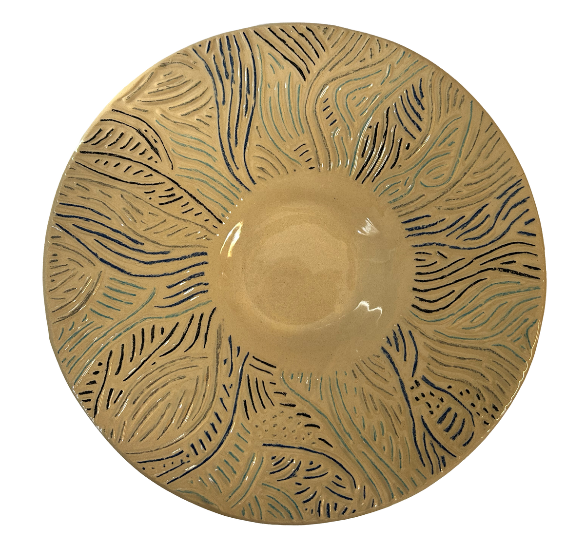 Every Mark: Hand-drawn Broad-Rimmed Bowl