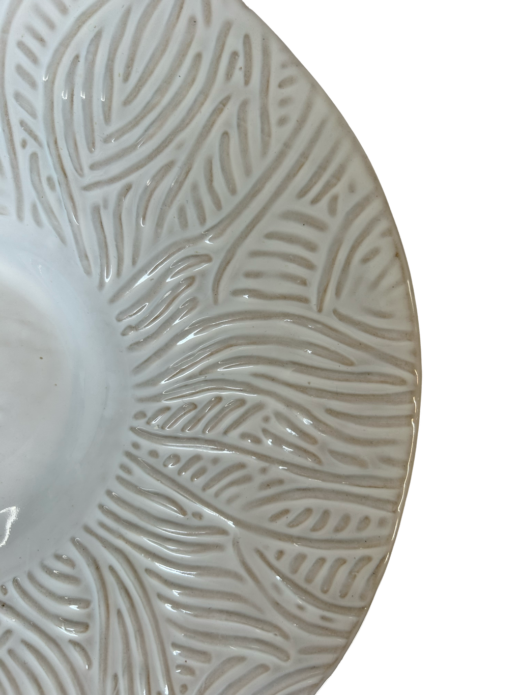 Every Mark: White Broad-Rimmed Bowl