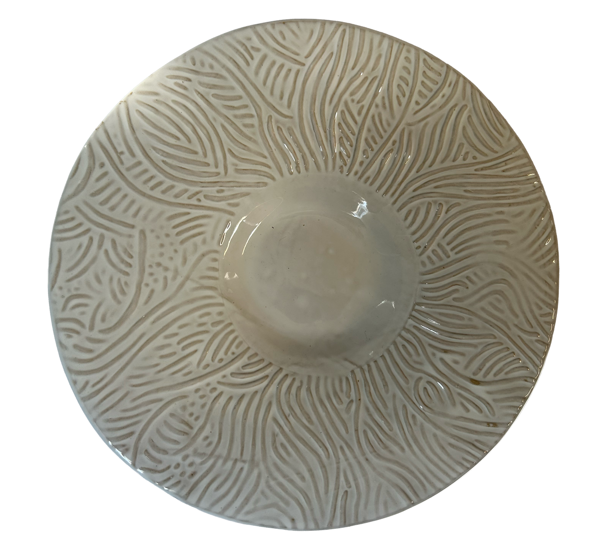 Every Mark: White Broad-Rimmed Bowl