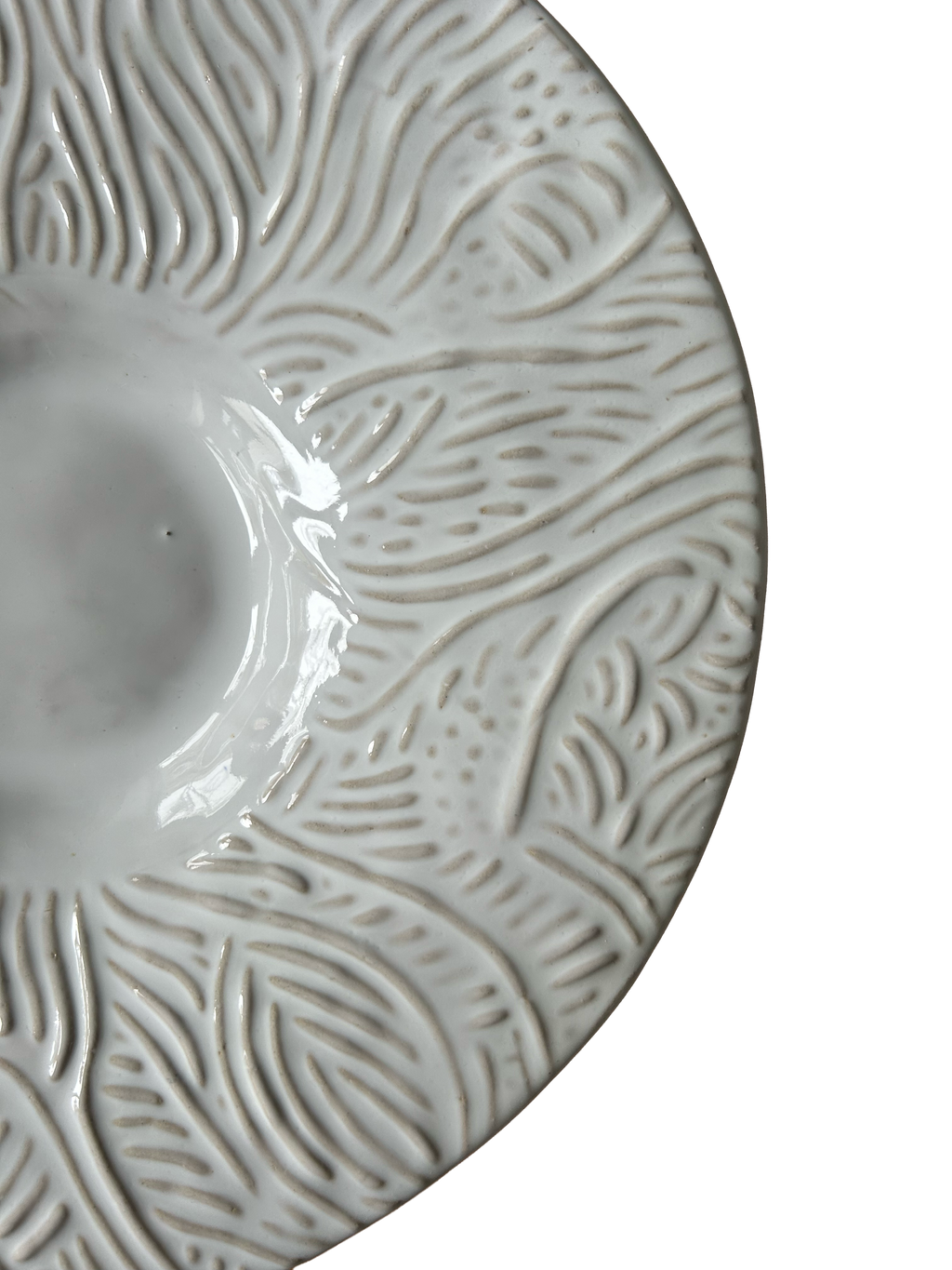 SECONDS: Every Mark: White Broad-Rimmed Bowl