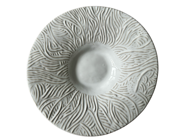 SECONDS: Every Mark: White Broad-Rimmed Bowl