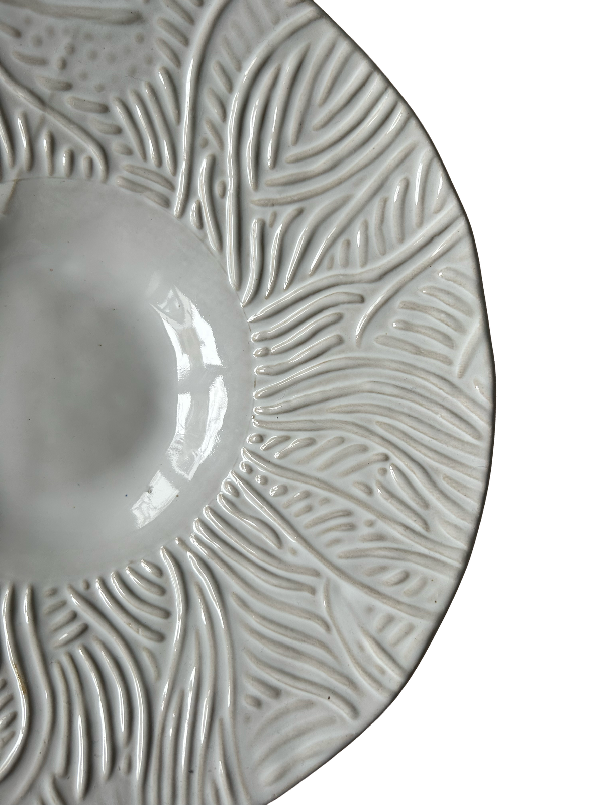 SECONDS: Every Mark: White Broad-Rimmed Bowl #2