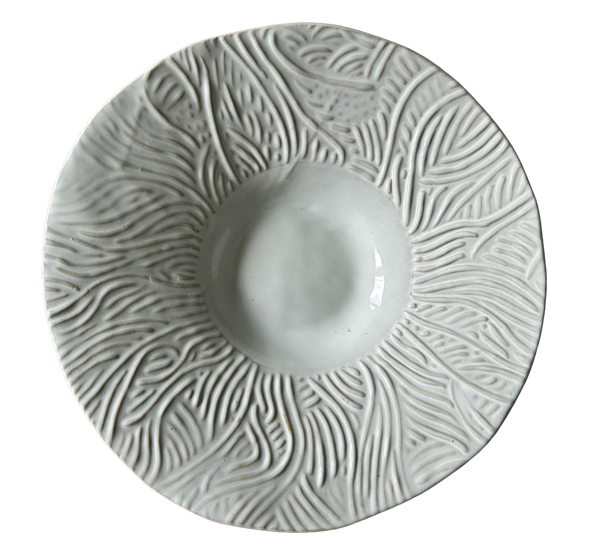 SECONDS: Every Mark: White Broad-Rimmed Bowl #2